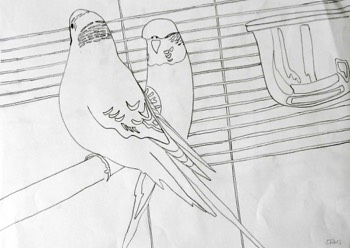  Fineliner auf Papier 